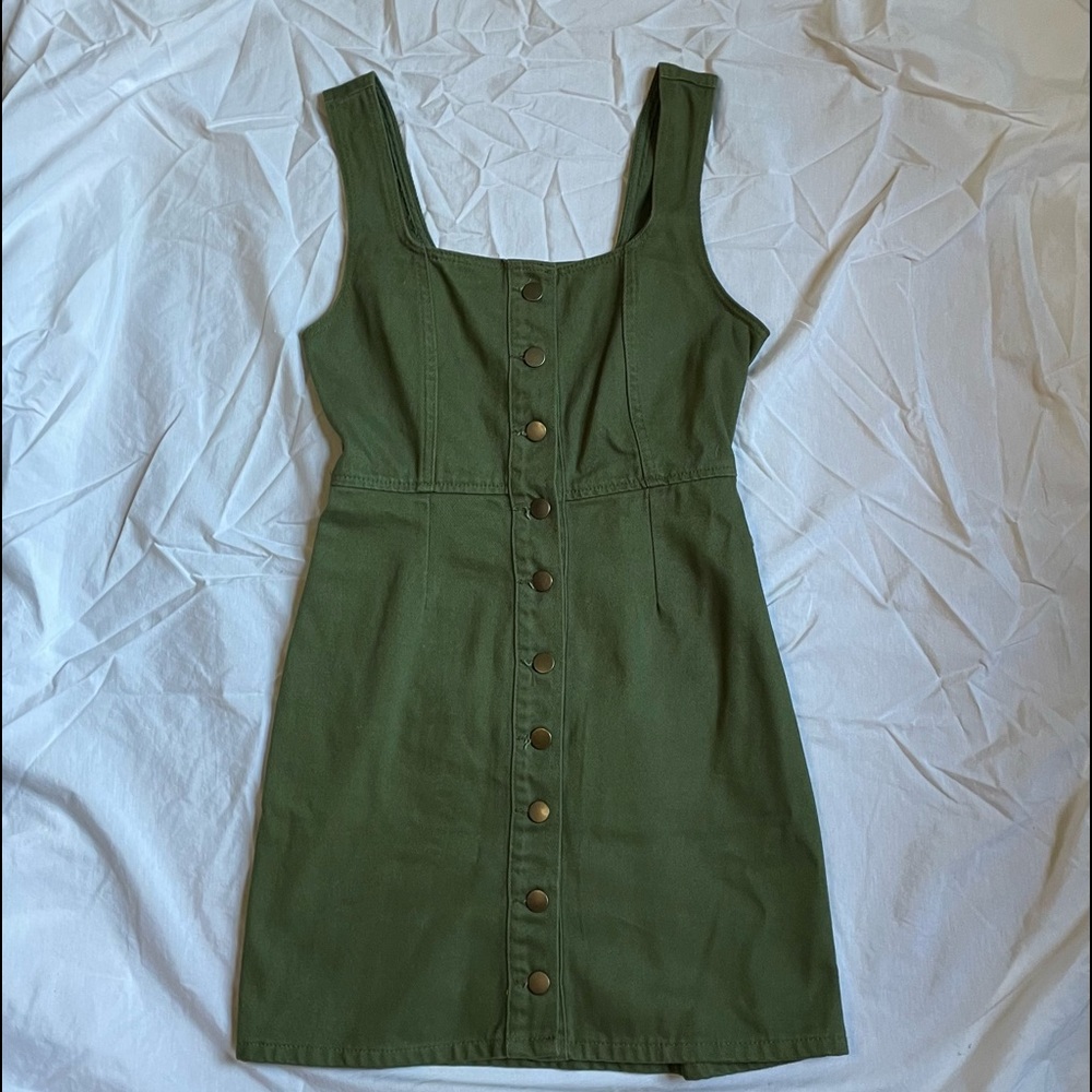 Urban Outfitters Denim Button-Front Dress